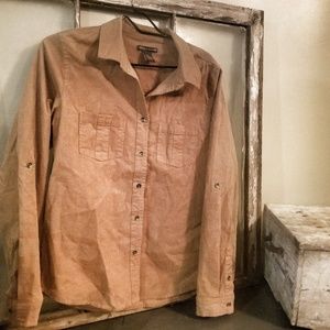 Corduroy Long Sleeve Button Up